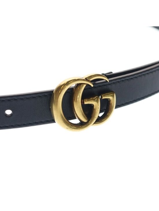 Gucci GG Marmont Leather Belt Gold